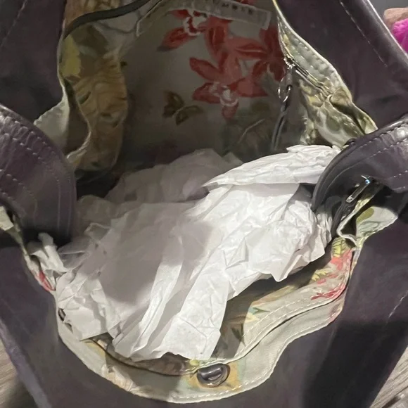 Elegant gray rough and tumble Leather Shoulder Bag Hartley in concord - Picture 2 of 11